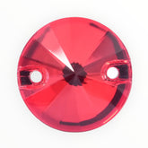 12mm Siam Round AAAAA Glass Crystal, Sew On Gems, Sold in Pairs